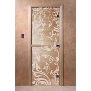 Дверь "Венеция", размер коробки 200 80 см, правая, цвет прозрачный