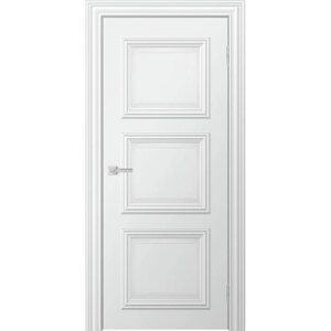 Дверное полотно "Бионика Miel", 900 2000 мм, глухое, цвет снежный