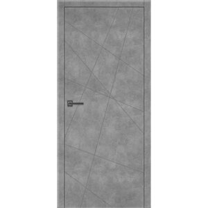 Дверное полотно ДГ 80 Сингапур Бетон серый 2000x800