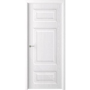 Дверное полотно "Элитекс 2", 600 2000 мм, глухое, цвет белый ясень