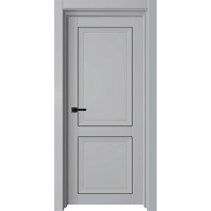 Дверное полотно Next, 600 2000 мм, глухое, цвет серый бархат