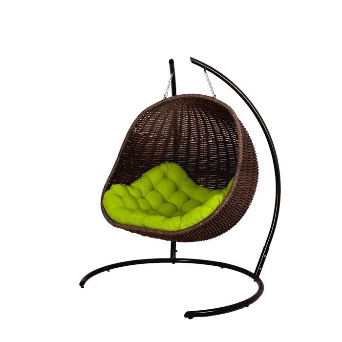Двойное кресло-кокон 12мм лоза, цвет коричневый от компании Интернет-гипермаркет «MALL24» - фото 1