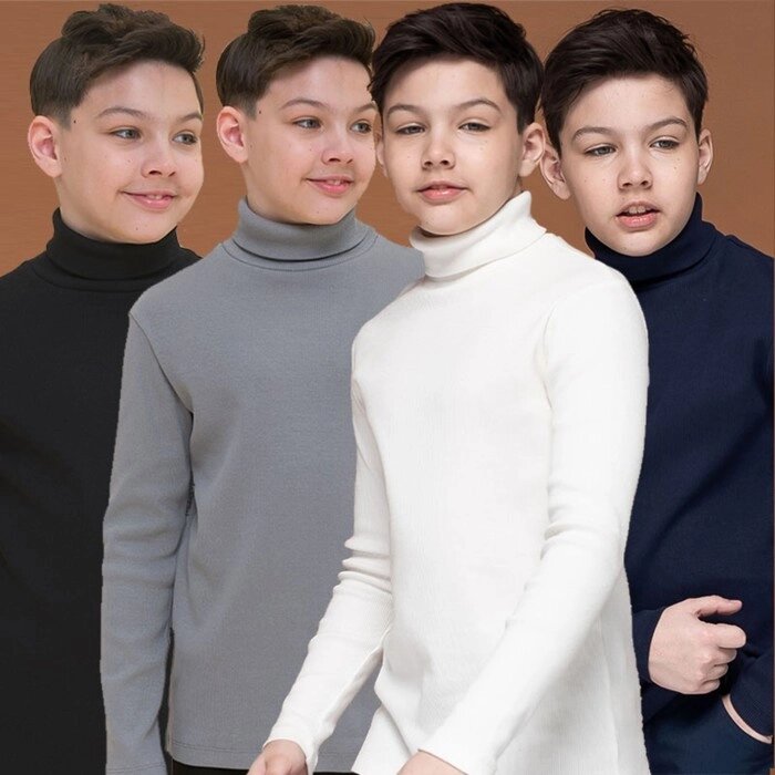 Джемпер для мальчиков, рост 134 см, цвет тёмно-серый от компании Интернет-гипермаркет «MALL24» - фото 1