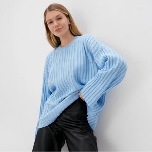 Джемпер вязаный женский MINAKU: Knitwear collection цвет голубой, р-р 42-44