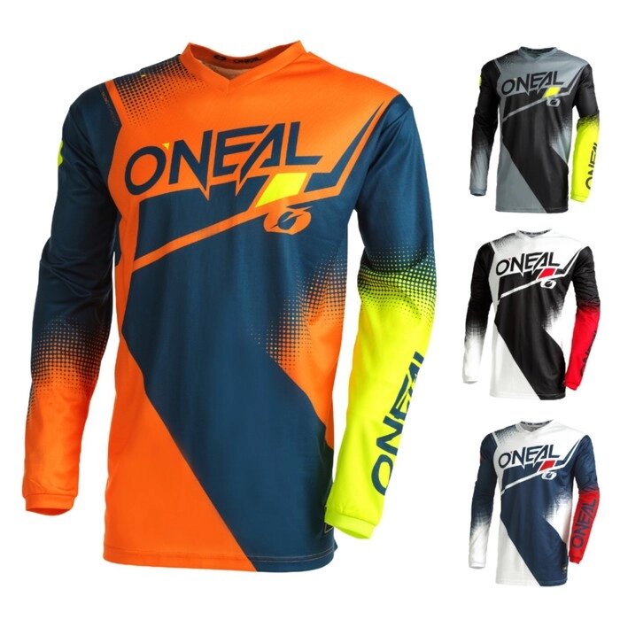 Джерси O'NEAL Element Racewear V. 22, детская, мужской, синий/оранжевый, L от компании Интернет-гипермаркет «MALL24» - фото 1