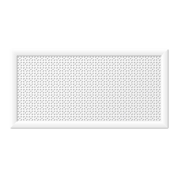 Экран для радиатора, Дамаско, белый, 120х60 см от компании Интернет-гипермаркет «MALL24» - фото 1