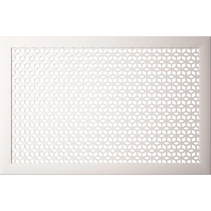 Экран для радиатора Илона белый , 60х60 см от компании Интернет-гипермаркет «MALL24» - фото 1