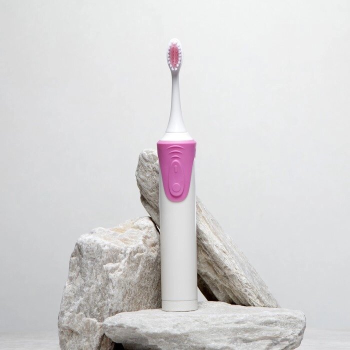 Электрическая зубная щётка Luazon LP-009, вибрационная, 8500 дв/мин, 4 насадки, 2хАА, розовая от компании Интернет-гипермаркет «MALL24» - фото 1