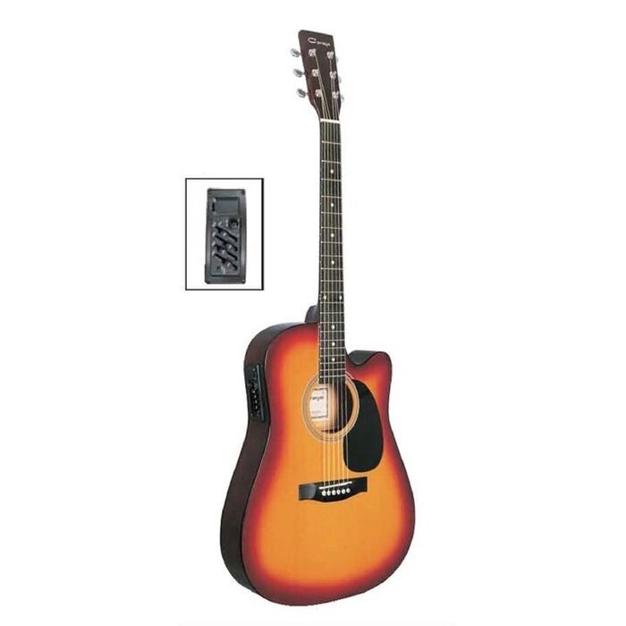Электроакустическая гитара Caraya F631CEQ-BS от компании Интернет-гипермаркет «MALL24» - фото 1