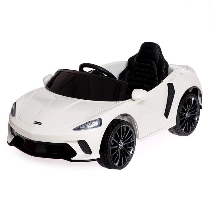 Электромобиль Mclaren GT, EVA колёса, кожаное сидение, цвет белый от компании Интернет-гипермаркет «MALL24» - фото 1