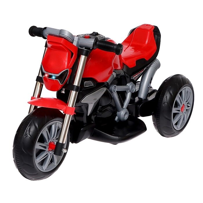 Электромобиль "Мотоцикл Техно", цвет красный от компании Интернет-гипермаркет «MALL24» - фото 1