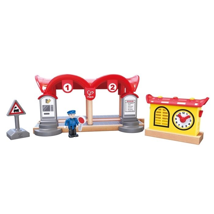 Элемент игрушечной железной дороги "Наземная станция с информационным табло" от компании Интернет-гипермаркет «MALL24» - фото 1