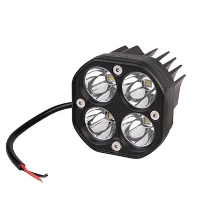 Фара светодиодная OFF ROAD, SKYWAY, 78х78х65мм, 12V/30V, 20W, 6000К, 4 диода, дальний от компании Интернет-гипермаркет «MALL24» - фото 1