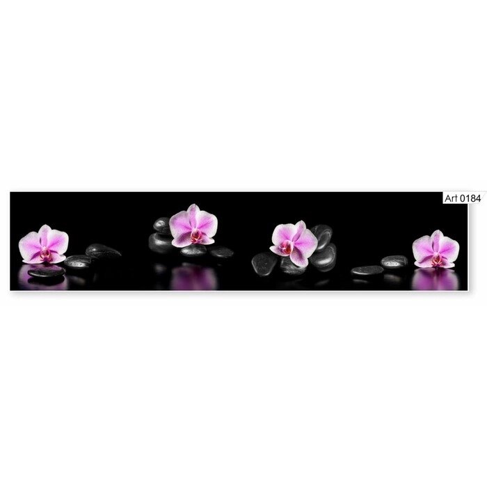Фартук кухонный МДФ PANDA Розовая орхидея, 0184 от компании Интернет-гипермаркет «MALL24» - фото 1