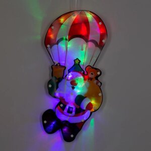 Фигура двусторонняя "Дед мороз" 19х42 см, пластик, 20 LED, 240V МУЛЬТИ