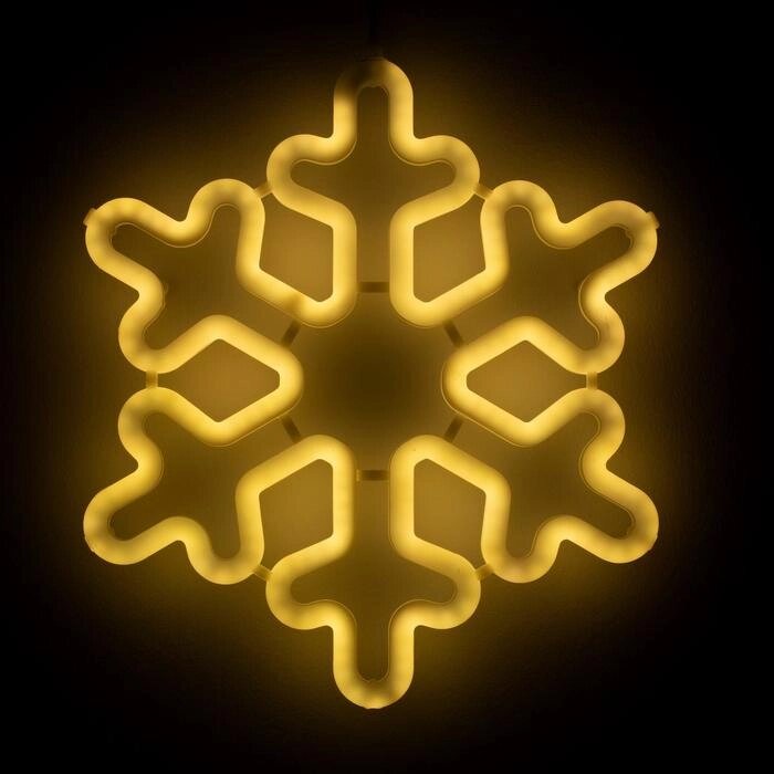 Фигура светодиодная "Снежинка" 30х30х2 см, фиксинг, 220 В, Т/БЕЛЫЙ от компании Интернет-гипермаркет «MALL24» - фото 1