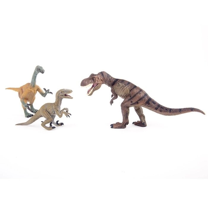 Фигурка животного "Набор динозавров", 3 предмета от компании Интернет-гипермаркет «MALL24» - фото 1