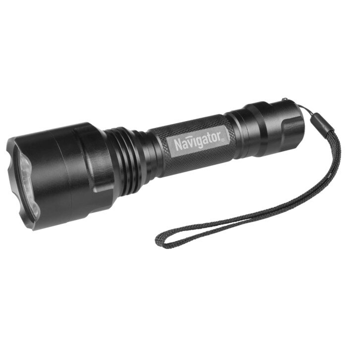 Фонарь аккумуляторный 71 583 NPT-P03-18650 1 CREE LED 10Вт аккум. 4В 2А. ч алюм. NAVIGATO от компании Интернет-гипермаркет «MALL24» - фото 1