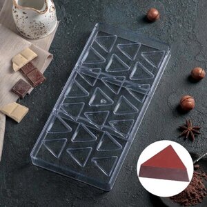 Форма для шоколада 3316 см "Треугольник", 21 ячейка
