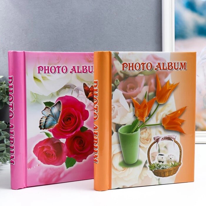 Фотоальбом магнитный 20 листов "Цветы", МИКС от компании Интернет-гипермаркет «MALL24» - фото 1