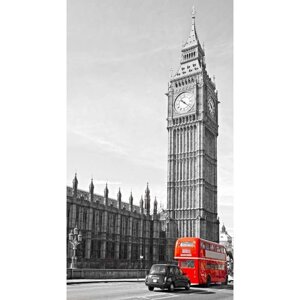 Фотообои "Черно-белый Лондон" 1-А-145 (1 полотно), 150х270 см