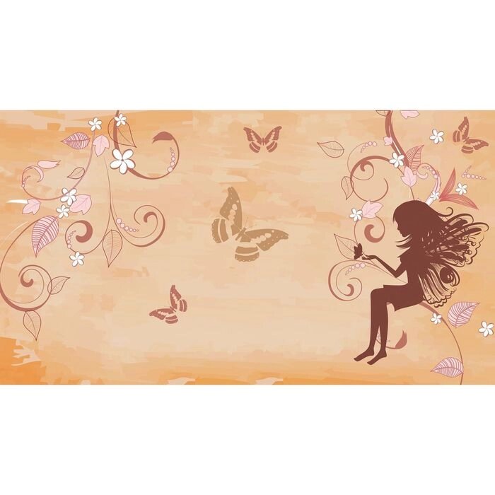 Фотообои "Девочка с бабочками" 2-А-246 (1 полотно), 270x150 см от компании Интернет-гипермаркет «MALL24» - фото 1