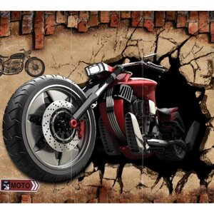 Фотообои флизелиновые 3D Flizetto "Скоростной мотоцикл" 300х270