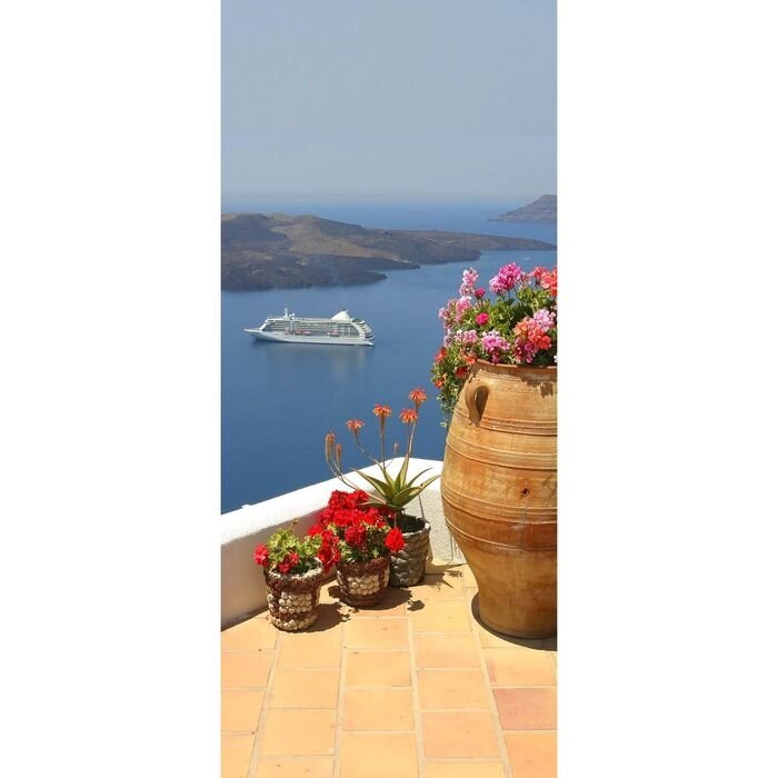 Фотообои "Курорт в Греции" С-039 (1 полотно), 95x220 см от компании Интернет-гипермаркет «MALL24» - фото 1