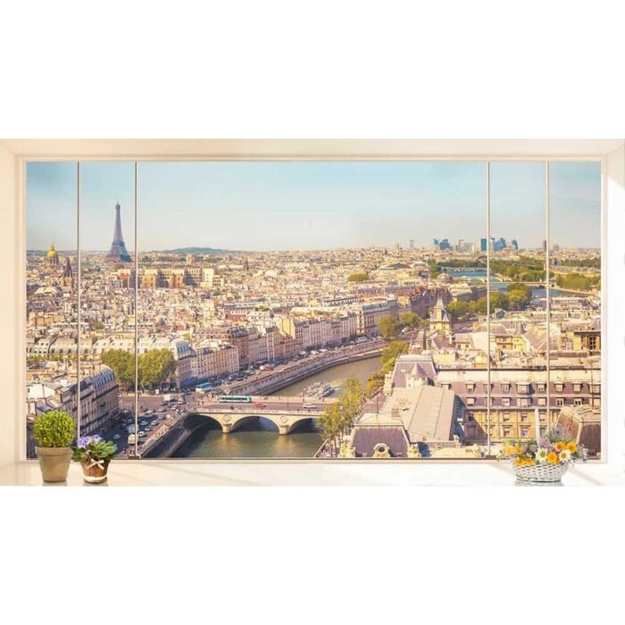 Фотообои "Окно в Париж" 2-А-273 (1 полотно), 270x150 см от компании Интернет-гипермаркет «MALL24» - фото 1