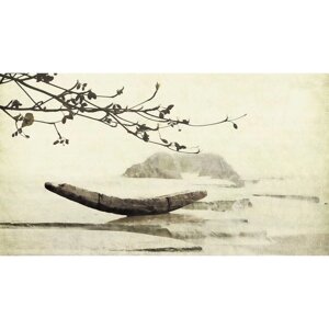 Фотообои "Японский пейзаж. Камень и ветка" 2-А-226 (1 полотно), 270x150 см
