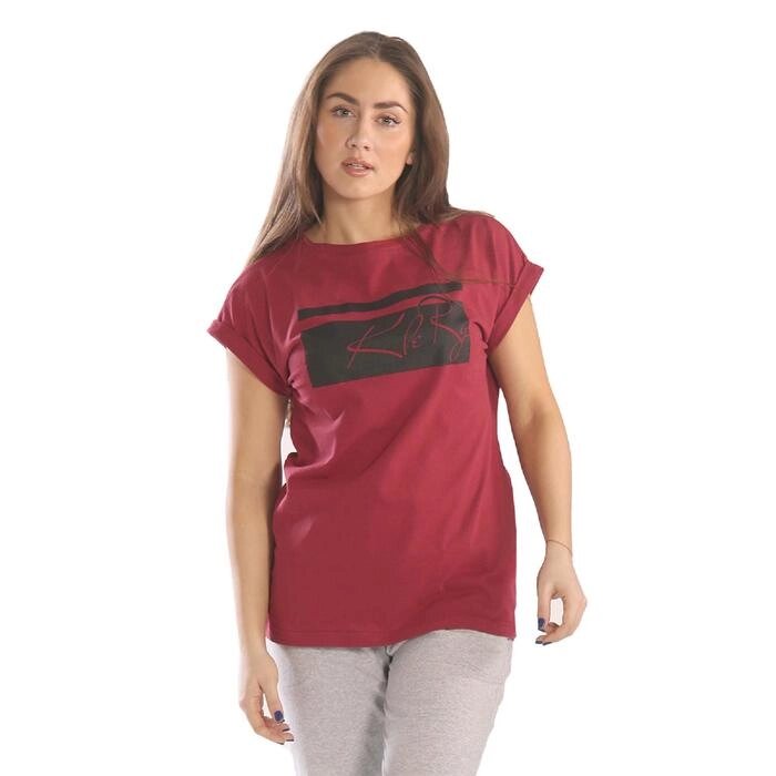 Футболка женская, размер 46, цвет бордовый от компании Интернет-гипермаркет «MALL24» - фото 1