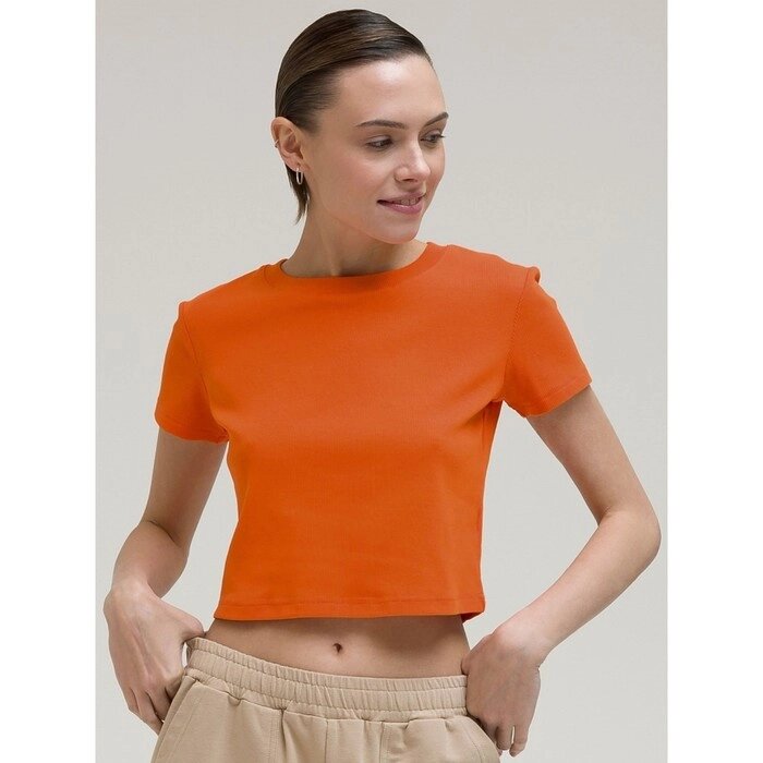 Футболка женская, размер XL, цвет оранжевый от компании Интернет-гипермаркет «MALL24» - фото 1