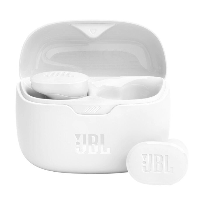 Гарнитура внутриканальные JBL Tune Buds белый беспроводные bluetooth в ушной раковине (JBLTBUDSWHT) от компании Интернет-гипермаркет «MALL24» - фото 1