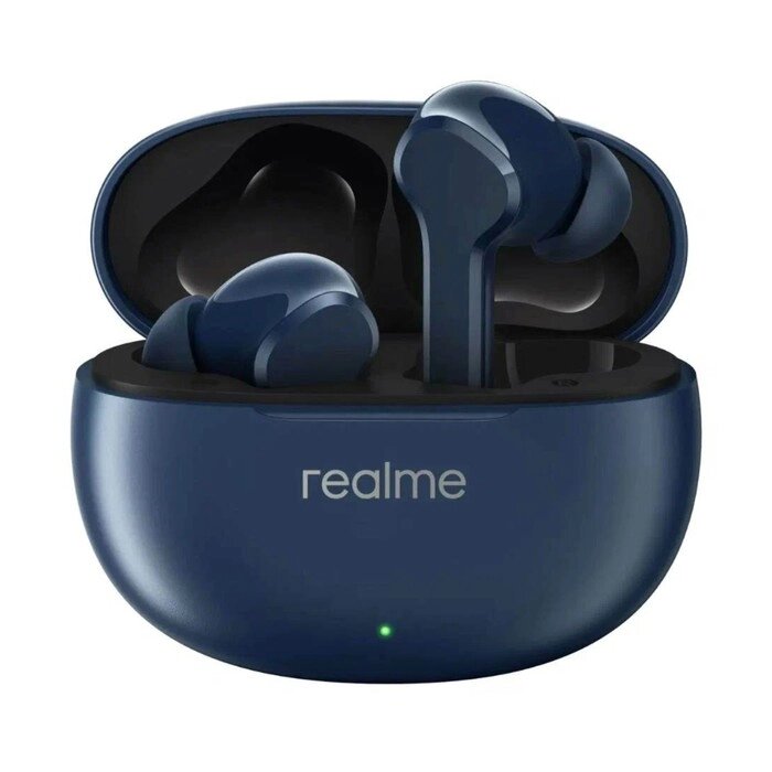 Гарнитура внутриканальные Realme Buds T110 синий беспроводные bluetooth в ушной раковине (6312060000 от компании Интернет-гипермаркет «MALL24» - фото 1