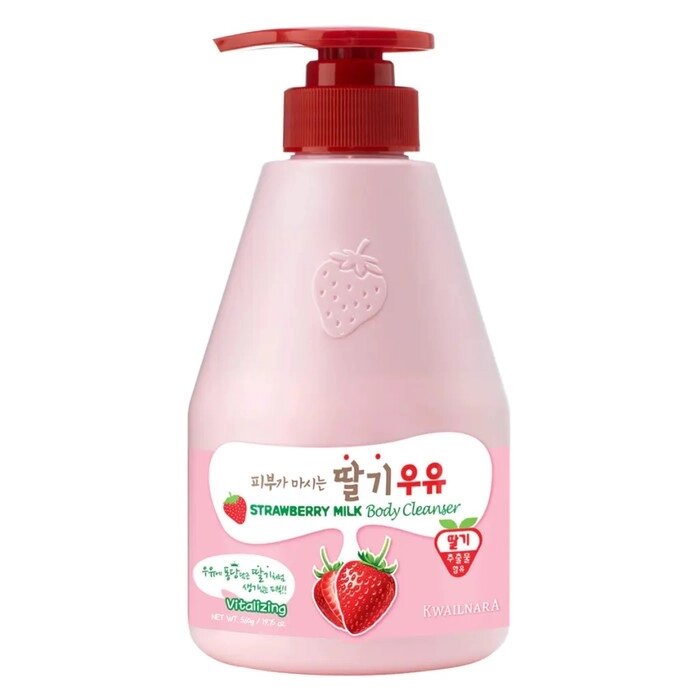 Гель для душа клубничный Kwailnara Strawberry Milk Body Cleanser, 560 гр от компании Интернет-гипермаркет «MALL24» - фото 1