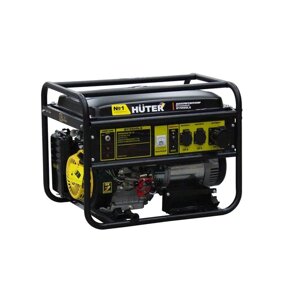 Генератор Huter DY9500LX, бензиновый, 7.5/8 кВт, 220 В, 25 л, ручной/электростарт