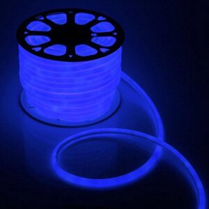 Гибкий неон круглый, D=16 мм, 50 м, LED/м-120-SMD2835-220V, синий