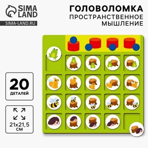 Головоломка деревянная для детей "Развиваем пространственное мышление"
