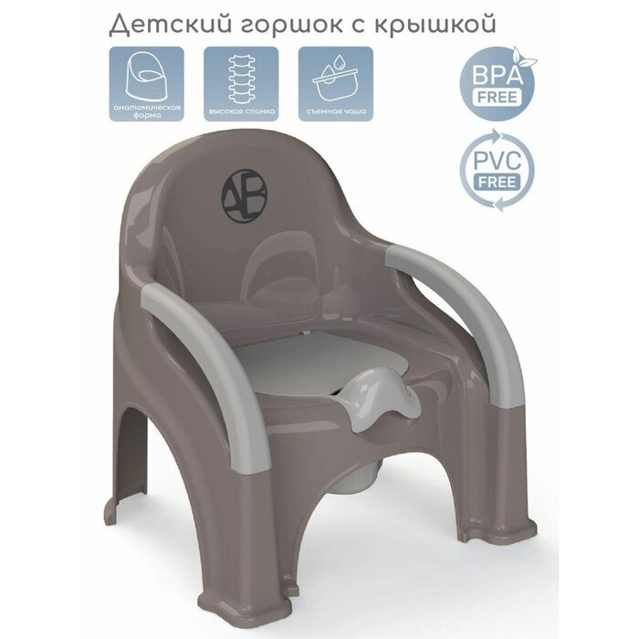 Горшок-стул AmaroBaby Baby Chair, цвет серый от компании Интернет-гипермаркет «MALL24» - фото 1