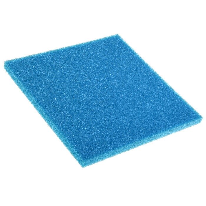 Губка прямоугольная, крупнопористая, лист 50 х 50 х 3 см, синий от компании Интернет-гипермаркет «MALL24» - фото 1