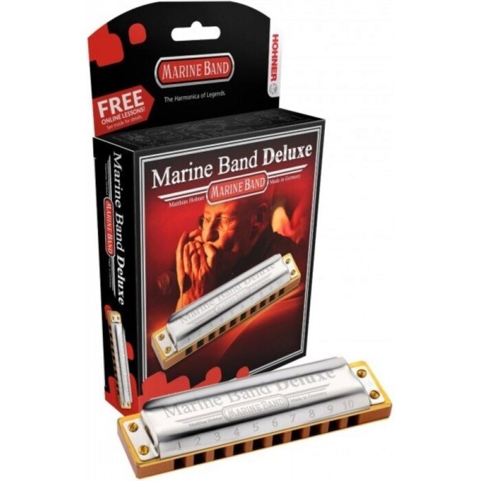 Губная гармошка HOHNER Marine Band Deluxe 2005/20 C (M200501X) Richter Classic от компании Интернет-гипермаркет «MALL24» - фото 1