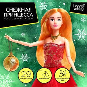 HAPPY VALLEY Кукла "Снежная принцесса" с аксессуаром, красное платье