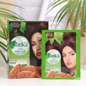 Хна для волос vatika HENNA HAIR colours natural BROWN (коричневая)