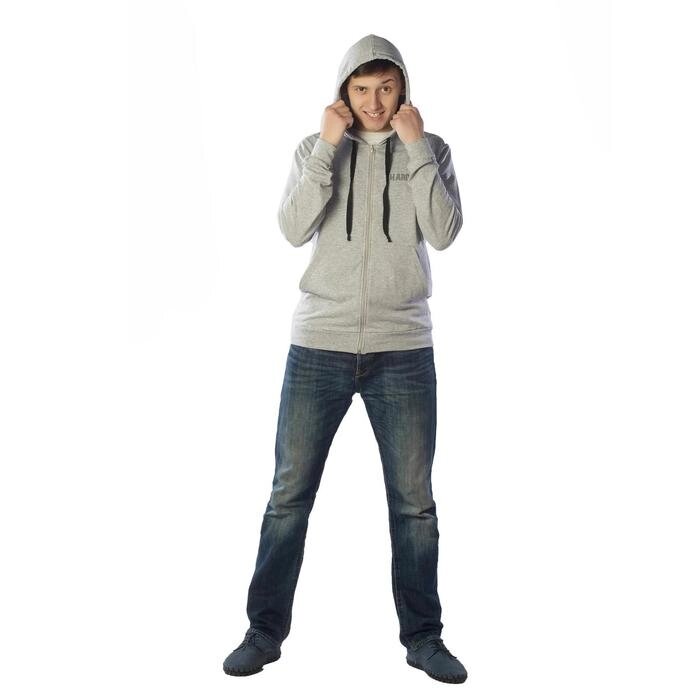 Худи мужское, размер 48, цвет серый-меланж от компании Интернет-гипермаркет «MALL24» - фото 1
