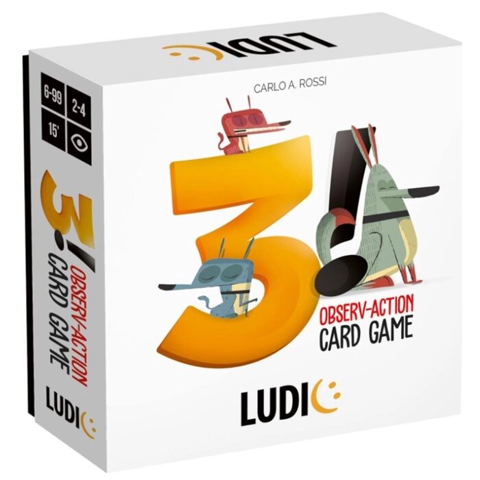 Игра карточная настольная Ludic "Три!" от компании Интернет-гипермаркет «MALL24» - фото 1