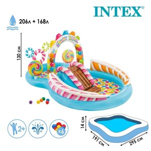 Игровой центр "Конфетная зона", 295 х 191 х 130 см, от 2 лет, 57149NP INTEX