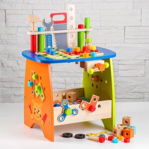 Игровой набор "Столярная мастерская", 89 деталей, 79 29,5 31 см