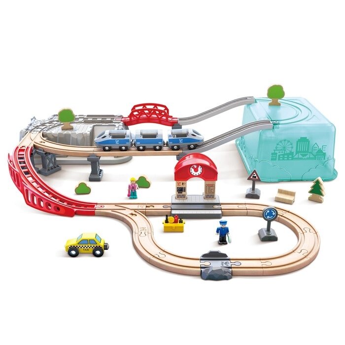 Игровой набор ЖД "Городской поезд" от компании Интернет-гипермаркет «MALL24» - фото 1