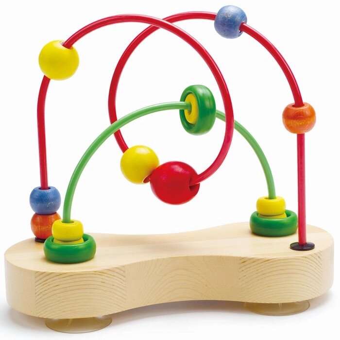 Игрушка детский деревянный лабиринт "Цветные шарики" от компании Интернет-гипермаркет «MALL24» - фото 1