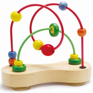 Игрушка детский деревянный лабиринт "Цветные шарики"